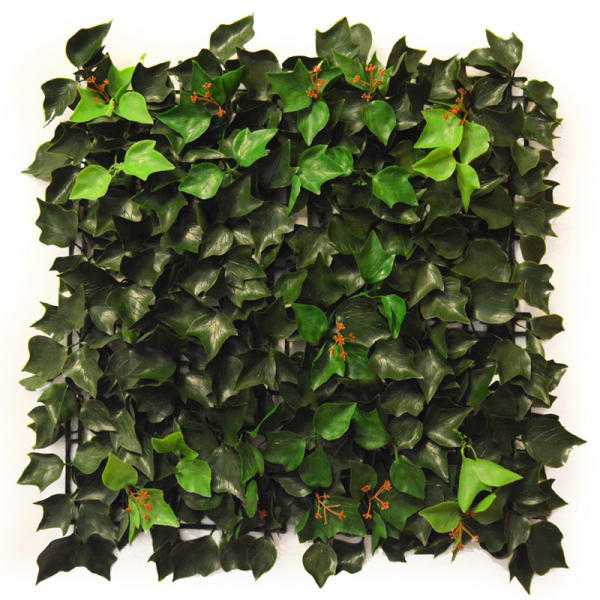 UV stable artificial ivy leaf hedge panel garden fence privacy screen A005 50 x 50 cm