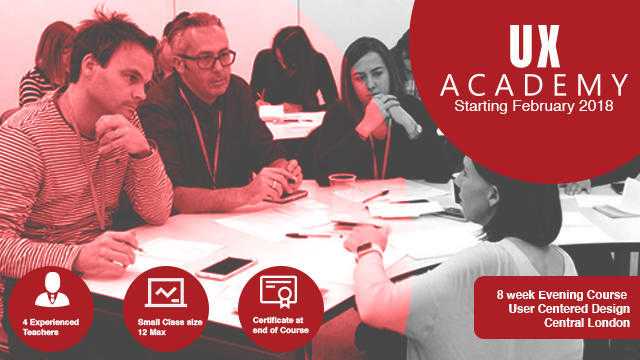 UX Academy is a highly interactive 8-week evening courses