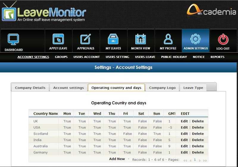 Vacation Tracking Software