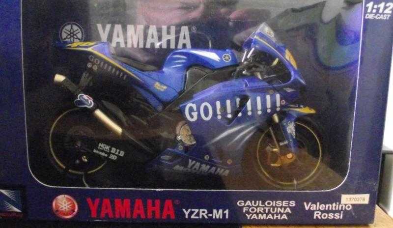 Valentino Rossi collectable motorbike in box never opened.