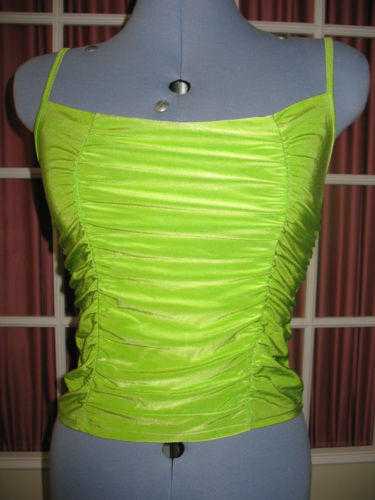 Valesi Paris Designer Vibrant Lime Green Top 1214