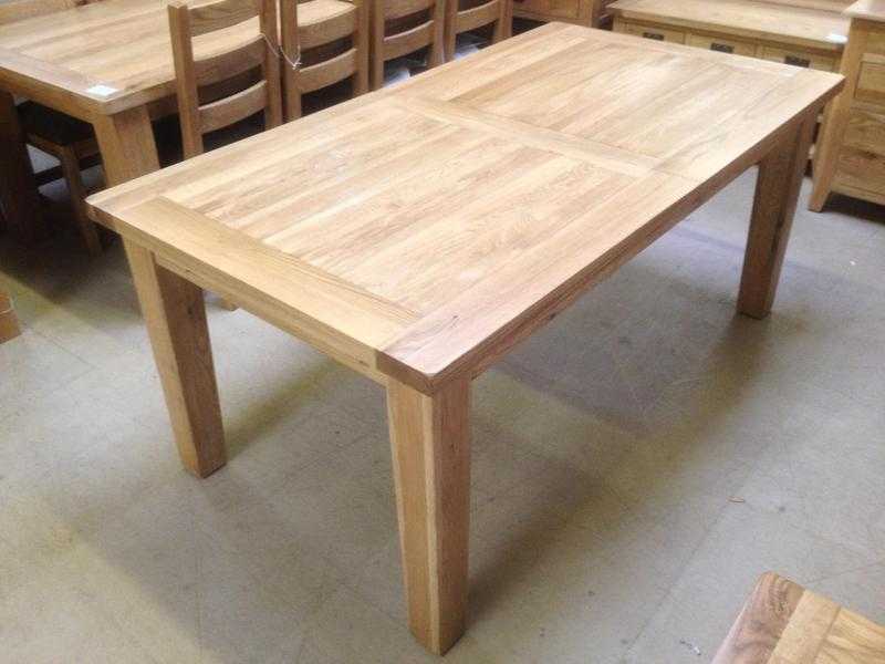 Vancouver Oak Extending Dining Tables Brand new, Solid Oak Tables. 180cm to 230cm by 90cm