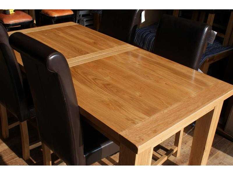 Vancouver Oak Extending Dining Tables, Solid Oak. Brand New