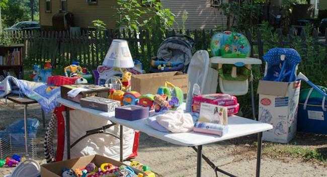Various babytoddler toysclotheskit etc - yard sale format