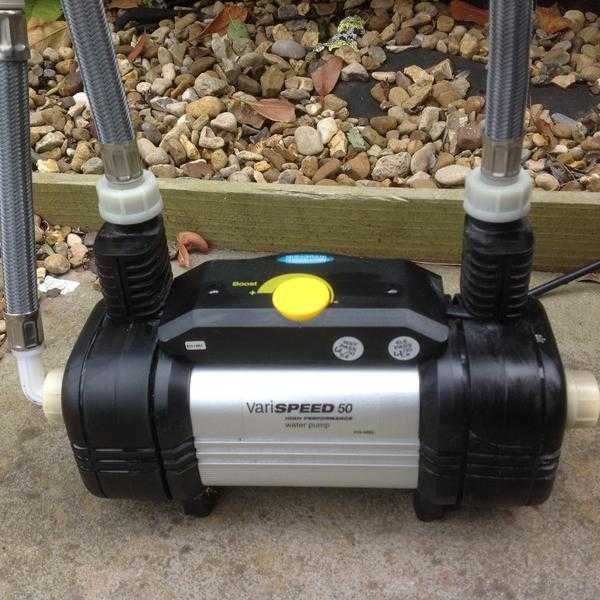 Varispeed 50 high performance shower pump