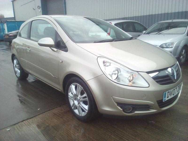 VAUXHALL CORSA 1.4, 07 REG 2007, 10 MONTHS MOT,  3 MONTHS WARRANTY