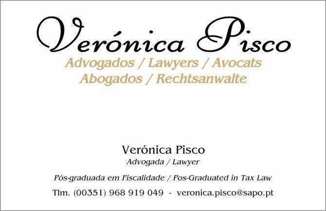 Vernica Pisco Advogados  Lawyers Avocats Abogados  Rechtsanwalte