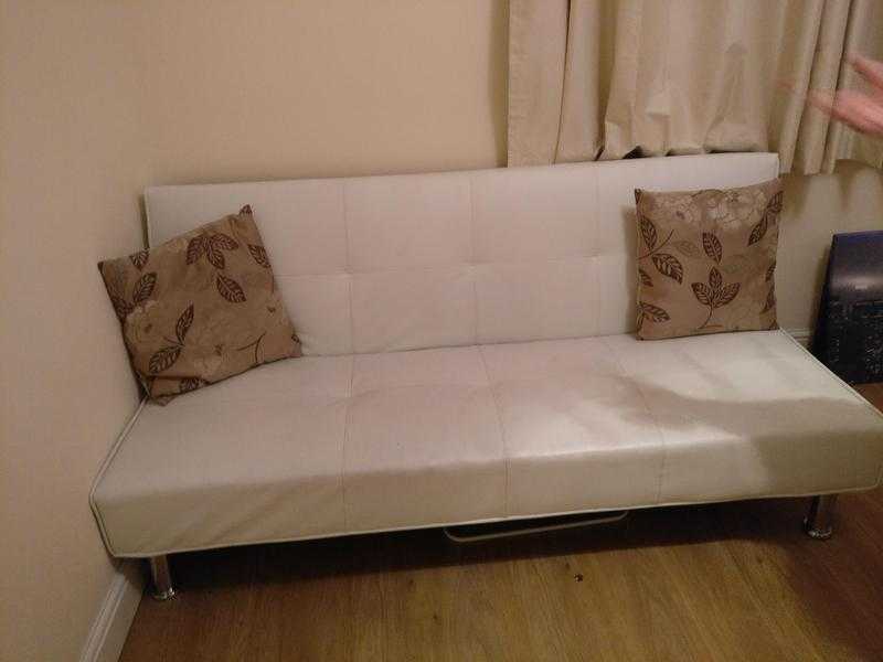 very good white lether Sofa