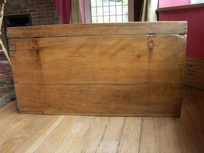 Very Large Antique Pine Toy Box