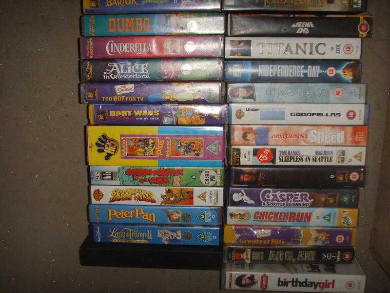 vhs videos collection 50