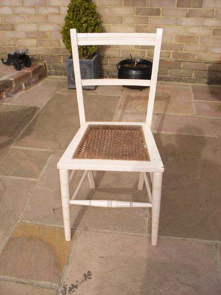 Victorian cane seated bedroom chair