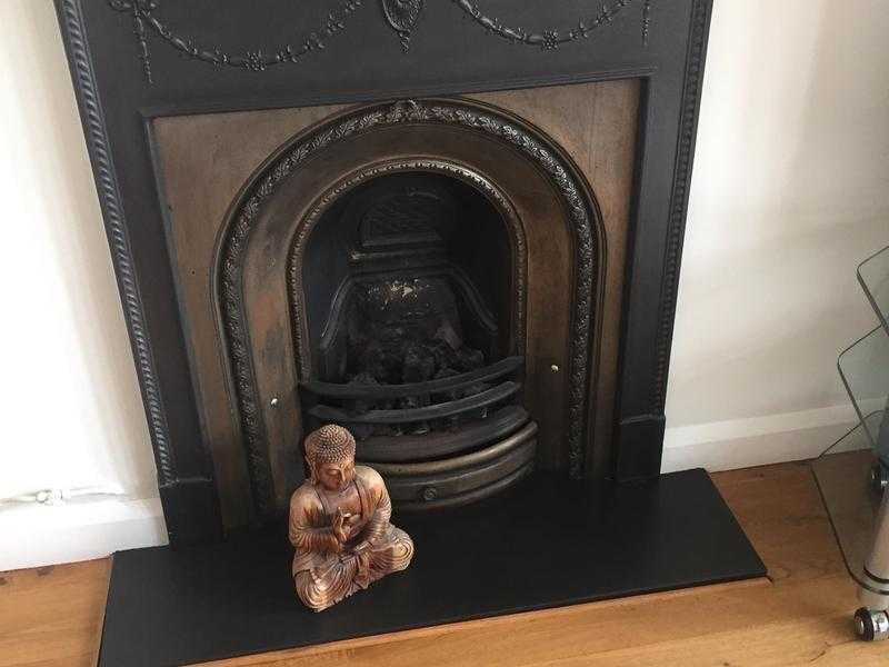 Victorian cast iron fire surround