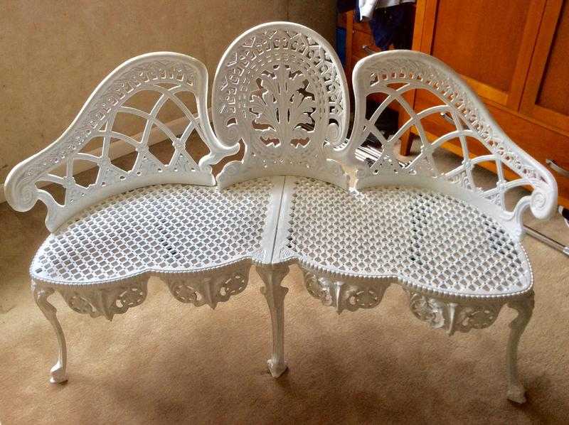 Victorian garden bench