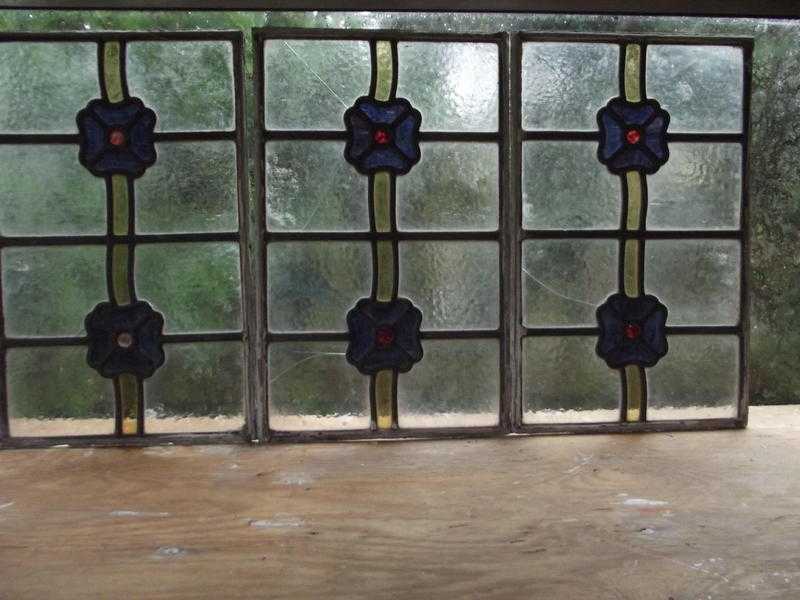 Victorian stained glass pannels