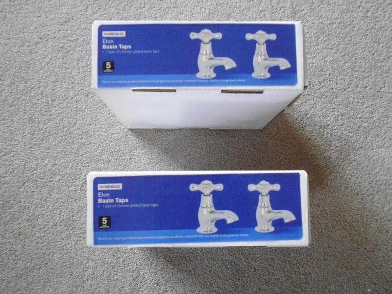 VICTORIAN STYLE BASIN TAPS, never unboxed