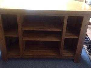 Villa and Hut - solid mahogany TV Unit with cupboards