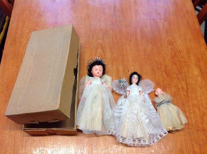 Vintage 1950039s Christmas Angel toppers - Mitcham