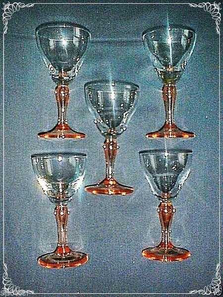 VINTAGE ANTIQUE COCKTAIL GLASSES