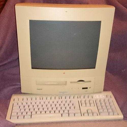 Vintage Apple Mac Performa 5200 computer from early 1990s