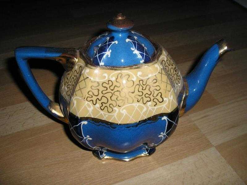 Vintage Blue Teapot