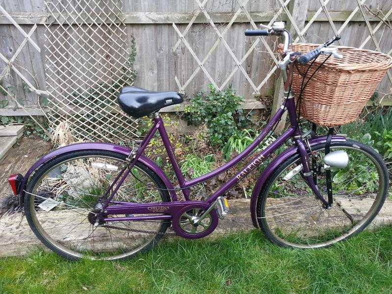 Vintage Classic Ladies Raleigh Bike with Basket.