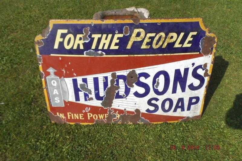 VINTAGE enamel signs wanted