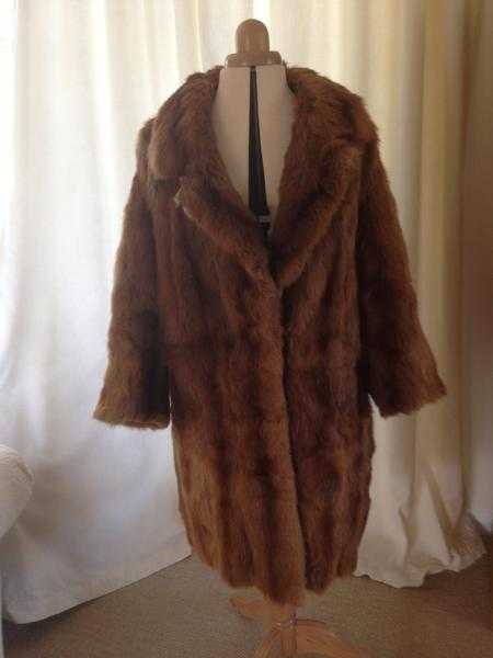 Vintage fur coat size 1214 (real) womens