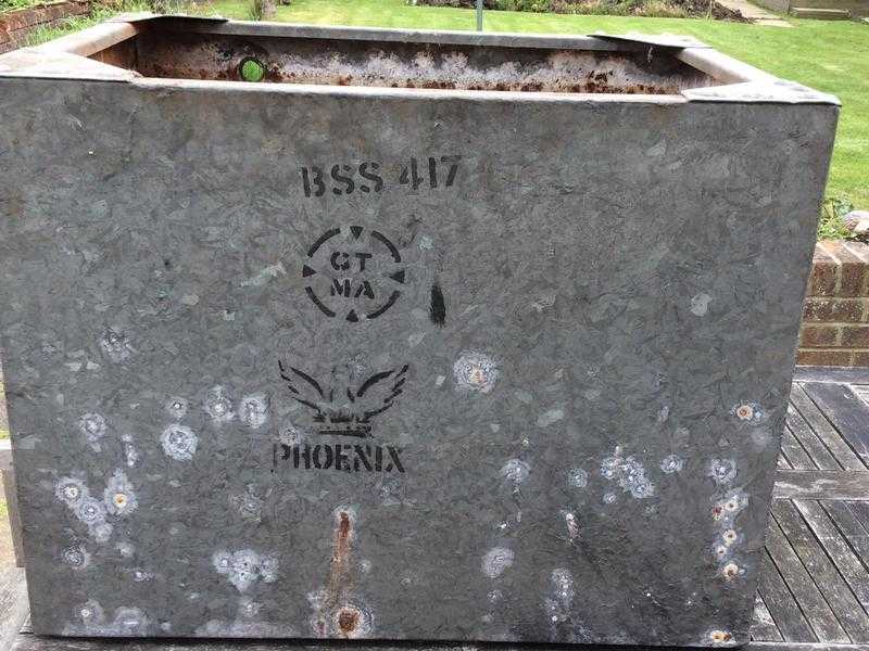 VINTAGE GALVANISED TANK