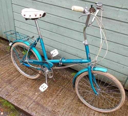 Vintage Halfords Freewheeler Folding Shopper Bike