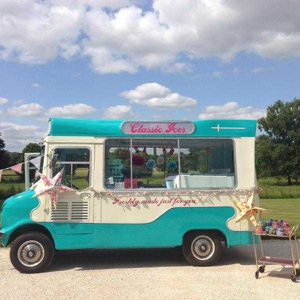 Vintage ice cream van available for hire