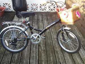 vintage ladies basket bike