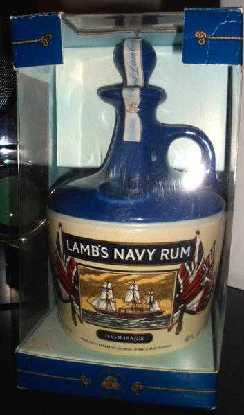 Vintage Lamb039s Navy Rum Decanter BNIB