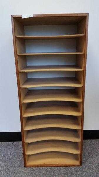 VINTAGE LETTER SORTER  MID CENTURY MAIL CENTER  LITERATURE ORGANIZER FOR HOME, SCHOOL OR OFFICE