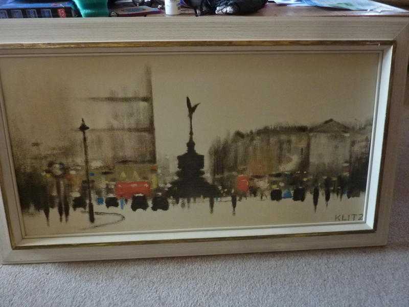 Vintage Original Print in Frame from Klitz Piccadilly Circus