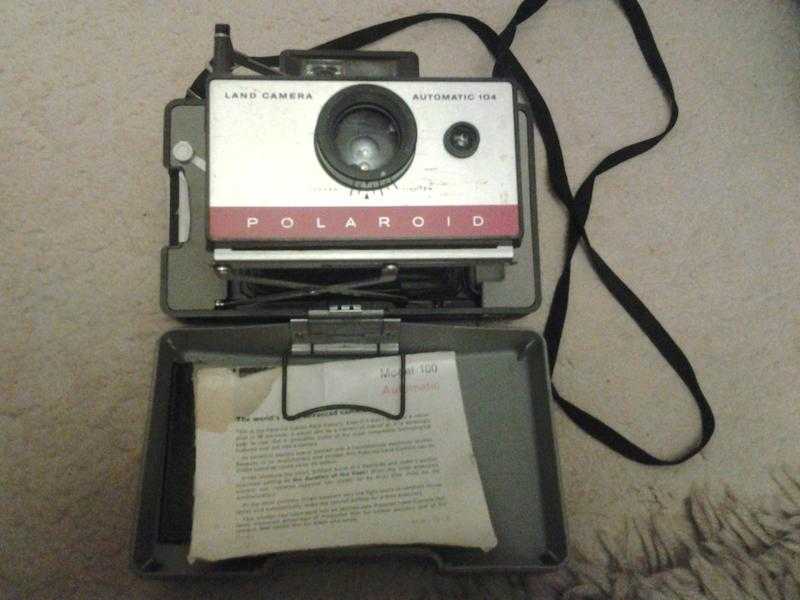 vintage polaroid 104 automatic bellows land camera