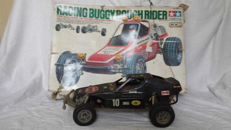 vintage radio controled  buggy 110th scale tamiya rough rider