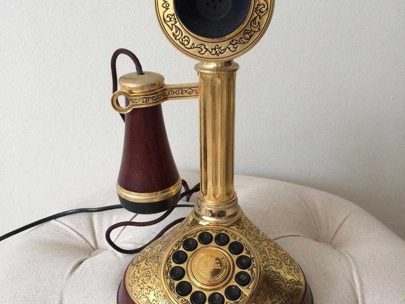 Vintage  retro candlestick telephone