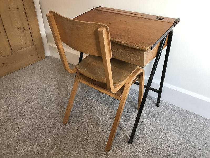 Vintage School Desk and Chair