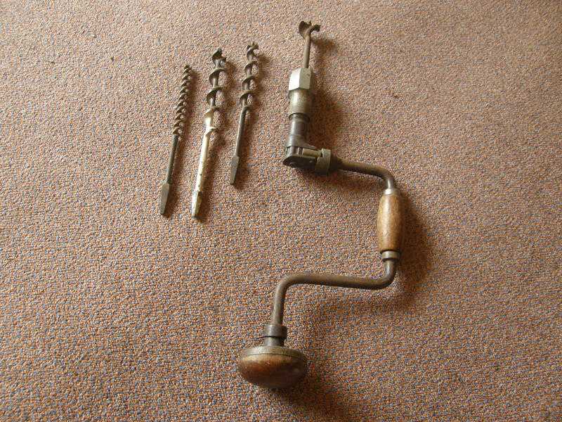 VINTAGE WOOD DRILL