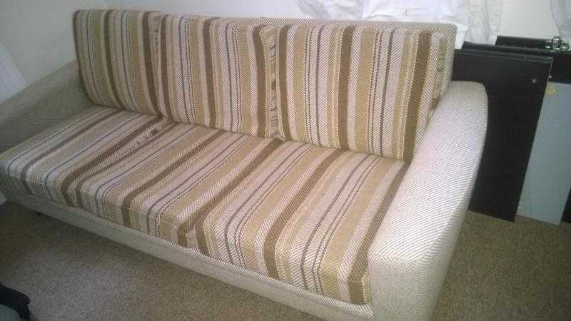 Vintage woolen 3 seater Danish midcentury Sofa