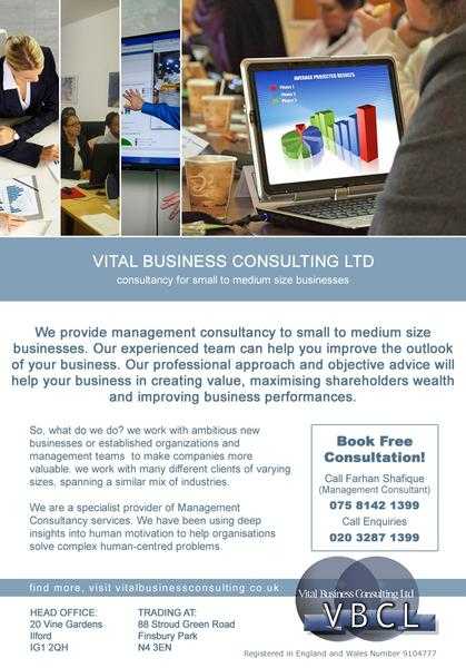 Vital Business Consulting Ltd Management Consultancy Services