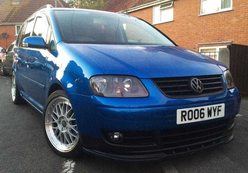 VOLKSWAGEN TOURAN SE 1.9 TDI 2006 BLUE MANUAL LOW MILEAGE GREAT CONDITION