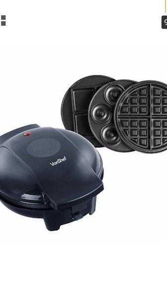 Von shef 3in1 waffle maker.