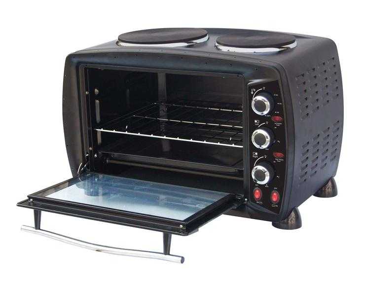 VonShef 26 Litre Convection Mini Oven amp Grill with two Hot Plates.