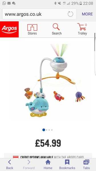 Vtech 2 in 1 sounds of the ocean baby mobile