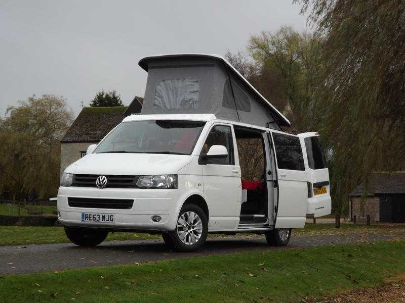 VW T5 Transporter with brand new camper conversion with air conditioning and diesel heating