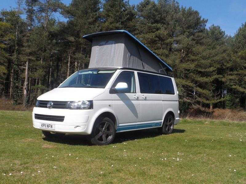 Vw t5.1 campervan camper. Transporter motorhome with pop top 2011 new conversion