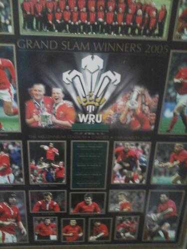 Wales grand slam winners picture  frame