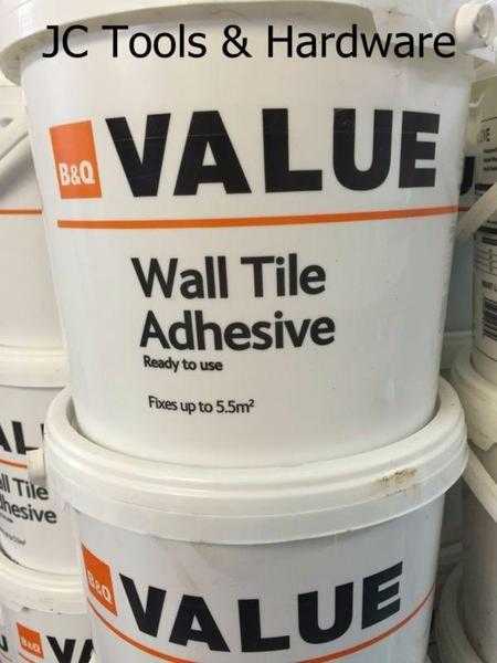 Wall Tile Adhesive Covers 5.5M SQ COLLECTION ONLY