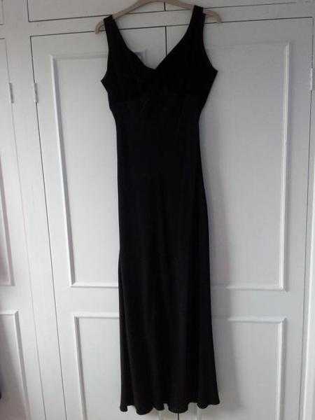 Wallis black evening dress